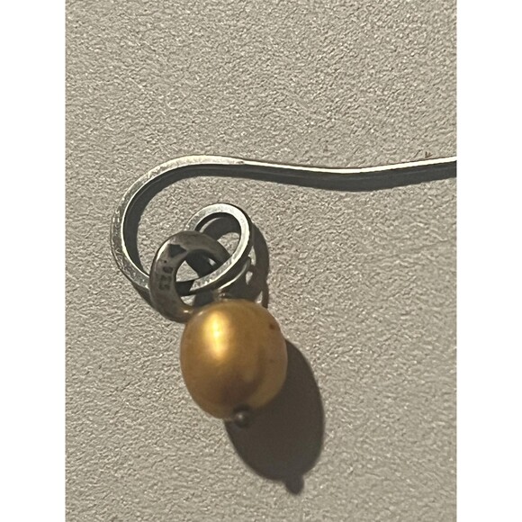 Silpada Copper Pearl Earrings in Sterling silver jewelry W1431 Retired - Picture 4 of 10